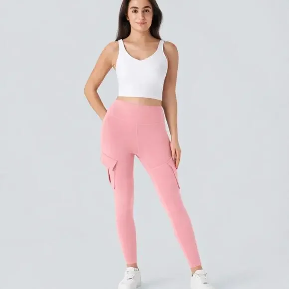 NWT Halara DayStretch High Waisted Cargo Pocket Skinny Yoga Leggings 7/8 Size XS - Picture 4 of 9